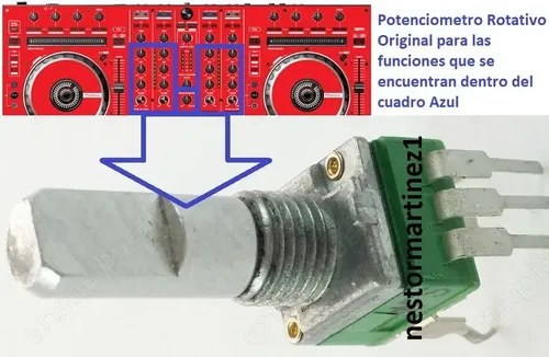 Pioneer Ddj Sx2r Potenciometro Rotativo Original Hi Mid Low - 3
