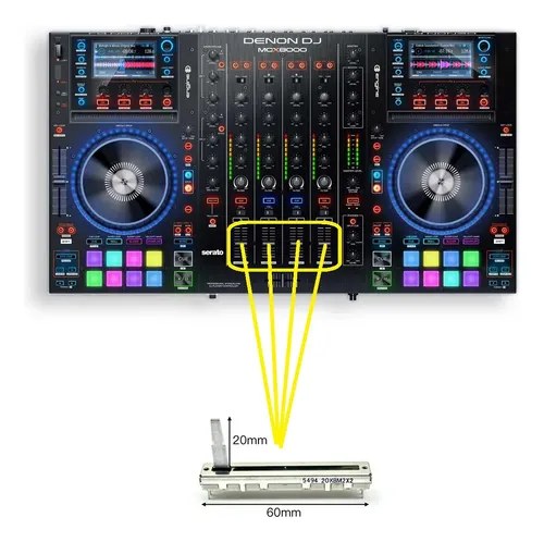 Denon Mcx8000 Mcx 8000 Potenciometro Fader Canal X 2unidades - 2