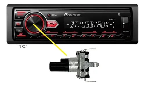 Pioneer Potenciometro Original Volumen Mvh295bt O Mvh88ub - 3
