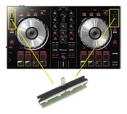 Pioneer Ddj Sb Ddjsb Potenciometro Fader Pitch Reemplazo - 2