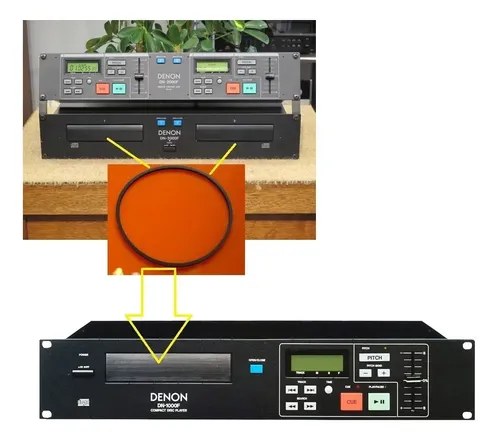 Denon Dn-2000f Dn-1000f Correa Del Sistema De Transporte - 3