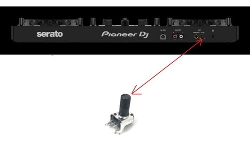 Pioneer Ddjrev1 Ddjrev1n Potenciometro Rotativo Funcion Mic - 2