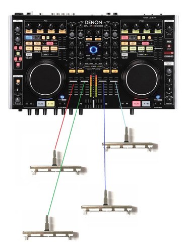 Potenciometro Fader Des. B20kx2 45mm Carrera Denon Mc6000 - 2