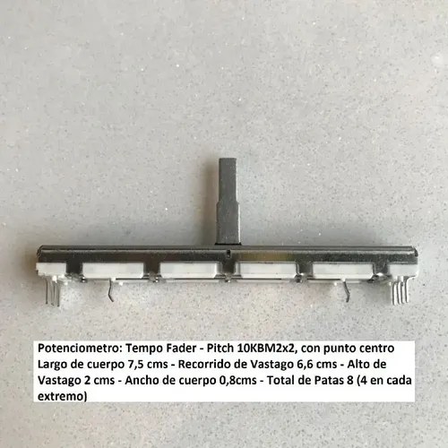 Potenciometro Pitch 10kbm2x2 Tempo Fader Upgrade X2 Unidades - 2