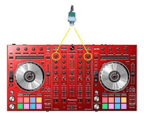 Pioneer Ddj Sx2r Potenciometro Rotativo Trim Gain Canal 3o4 - 2