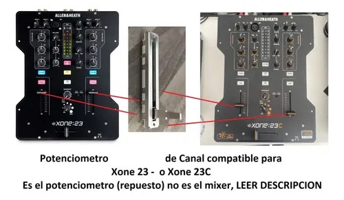 Allen & Heath Xone23 O Xone 23c Potenciometro Fader Canal - 2