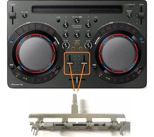 Pioneer Ddj Wego4k Potenciometro Fader De Canal Reemplazo - 2