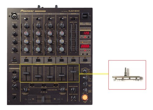 Pioneer Djm 600 Djm60 Potenciometro Fader De Canal Reemplazo - 2