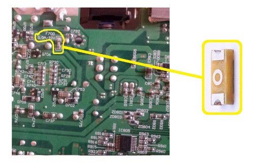Denon Dn Mc6000 Chip Fuse 3.0a/32v F700 Fusible De Dsp - 2