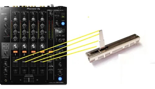 Pioneer Djm 750mk2 Potenciometro Fader Original De Canal . - 2