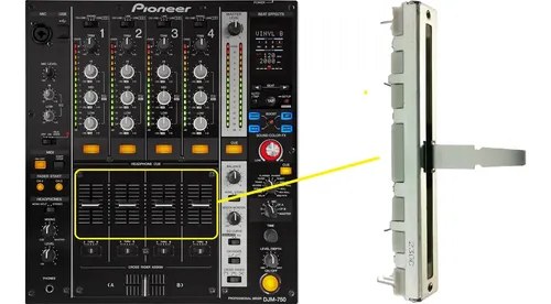 Pioneer Djm 750k Djm750k Fader Potenciometro Canal Original - 2