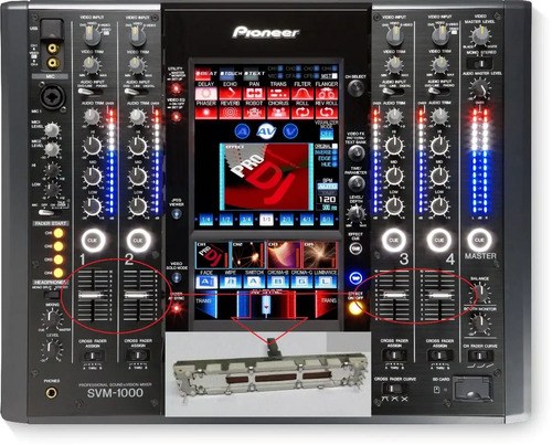 Pioneer Svm 1000 Fader Potenciometro Para Canal Reemplazo - 2
