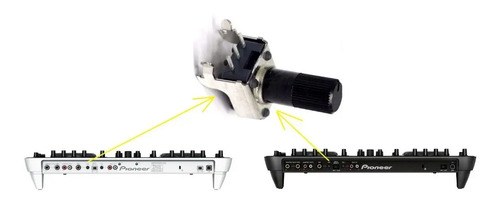 Pioneer Ddj Ergov Potenciometro Rotativo Mic Level Reemplazo - 3