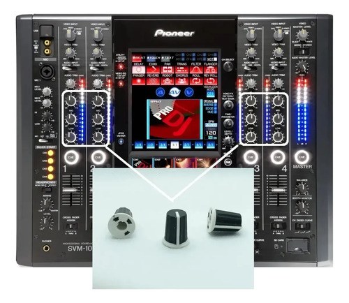 Perilla Knob Hi O Mid O Low Pioneer Svm-1000 X 4 Unidades - 2