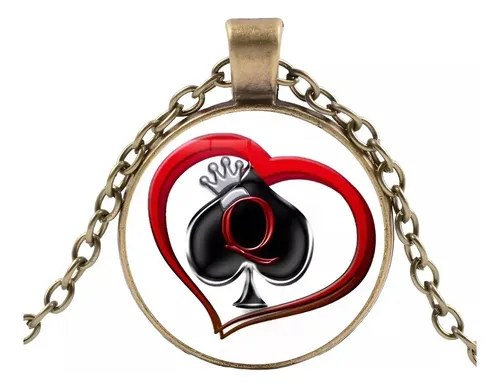 Cuckold Collar Con Cadenita Queen Of Spades Red Hotwife . El De La Imagen