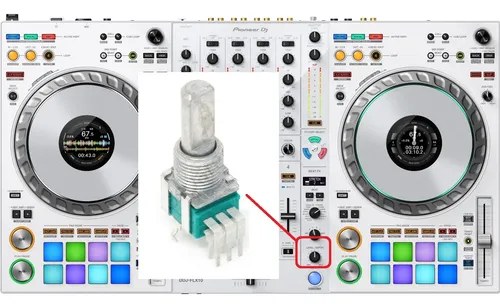 Pioneer Ddjflx10w Potenciometro Rotativo Level Depth Origina - 2