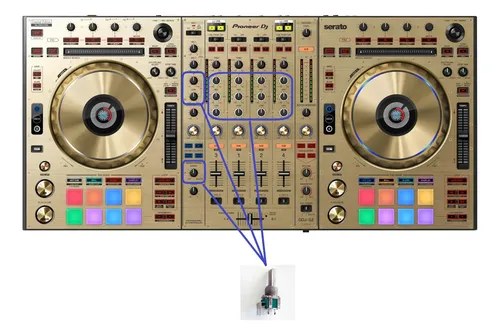 Pioneer Potenciometro Rotativo Para Ddjszn Leer Descripcion - 2