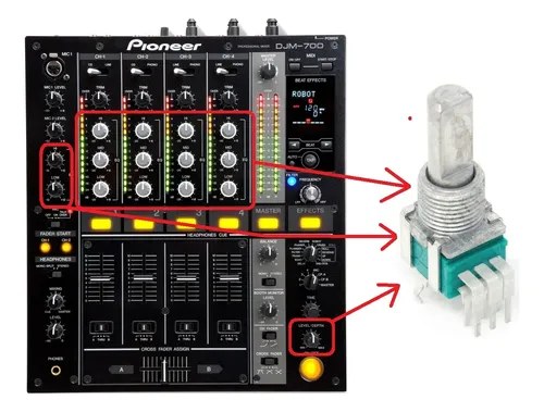Pioneer Djm750k Potenciometro Rotativo Original Ver Descripc - 2
