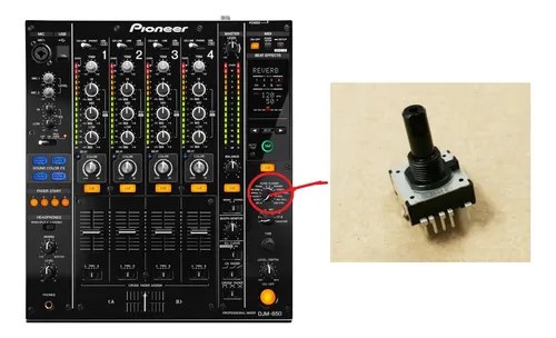 Pioneer Djm850k Llave Rotativa Selectora De Efectos Original - 2