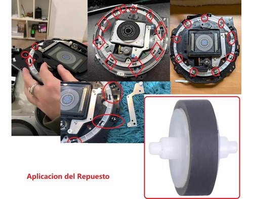 Pioneer Cdj2000-2 Rodillo Rueda De Plato Jog Original - 3