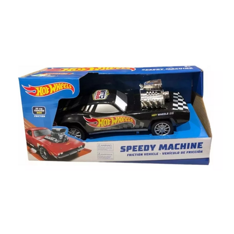 Hot Wheels Vehículo Auto Speedy Machine Fricción 22 Cm