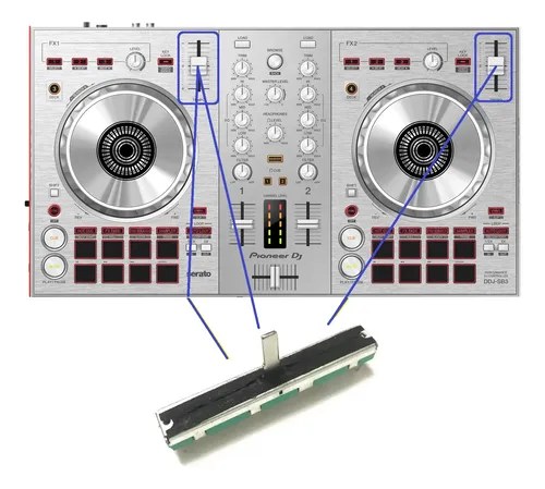 Pioneer Ddj Sb3s Ddjsb3s Potenciometro Fader Pitch Reemplazo - 2