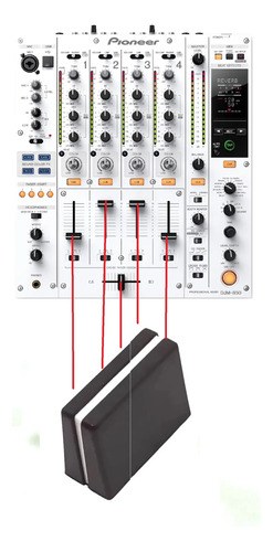 Pioneer Djm850 W Perilla Knob D Canal O Crossfader Reemplazo - 2