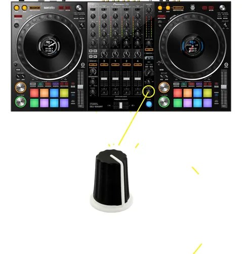 Pioneer Ddj 1000 Srt Perilla Knob Reemplazo Level Depth - 2