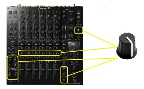 Pioneer Djm V10 Lf Perilla Knob Original Leer Descripcion - 2
