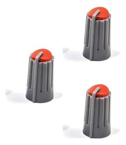 Behringer Perilla Knob Roja X 3 Unidades P Xeny U Otros Rojo Y Gris