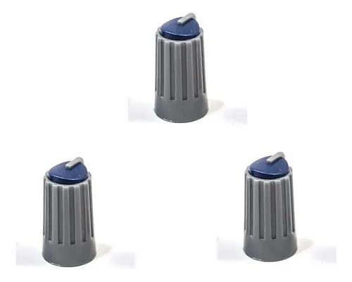 Behringer Perilla Knob Azul X 3 Unidades P Xeny U Otros Azul Con Gris