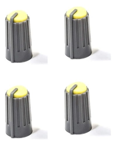 Behringer Perilla Knob Amarilla X 4 Unidades P Xeny U Otros Amarillo Y Gris