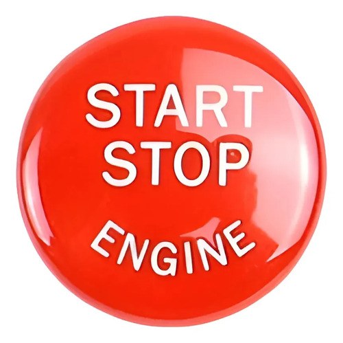 Tapa Cubierta Boton Encendido Start Stop Engine Bmw Rojo Rojo - 2