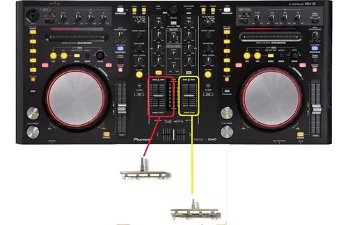 Pioneer Ddjs1 Potenciometro Fader Canal X2 Unidades Reemplaz - 2