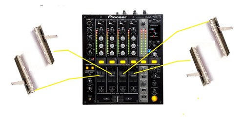 Pioneer Djm700k Potenciometro Fader Canal X4unidades Reempla - 2