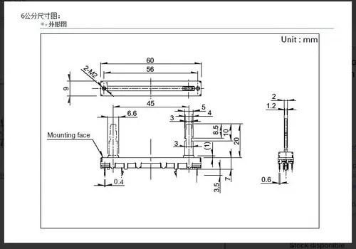 Potenciometro Fader Reemplazo Canal Numark X2unidades Ver De - 2