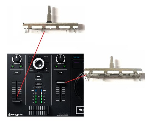 Denon Prime Go Potenciometro Fader Canal X2unidades Reemplaz - 2