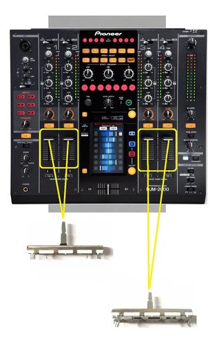 Pioneer Djm2000 Potenciometro Fader Canal X2unidades Reempla - 2