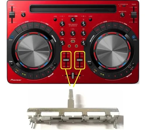 Pioneer Ddjwego3r Potenciometro Fader Canal X2unidades Upgra - 2