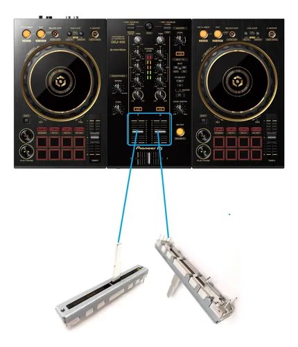 Ddj400n Potenciometro Fader Volumen Canal Original X2unidade - 2