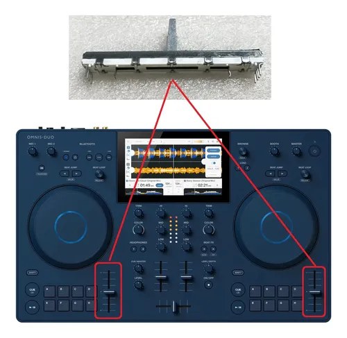 Pioneer Omisduo Potenciometro Fader Pitch X2unidades Origina - 2