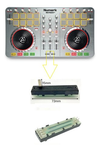 Numark Mixtrack Ii Crossfader Potenciometro Upgrade Reemplaz - 2