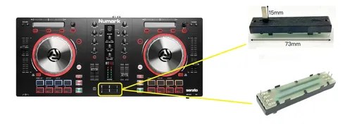 Numark Mixtrack Proiii Crossfader Potenciometro Upgrade Reem - 2