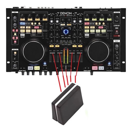 Denon Mc6000 Perilla Knob D Canal O Crossfader X4 Unidades R El De La Imagen - 2