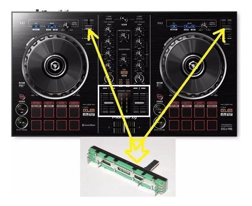 Pioneer Ddjrb Potenciometro Fader Pitch X2 Unidades Original - 2