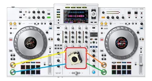 Pioneer Xdj-xzw Tac Switch Pulsador Play Y Cue Original - 2