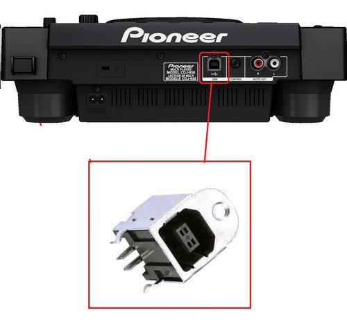 Pioneer Cdj-850 Cdj850 Cdj 850 Ficha Hembra Usb Original El De La Imagen - 2