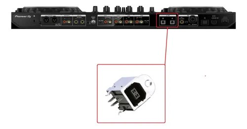 Pioneer Ddj1000srt Ficha Hembra Usb Original A O B El De La Imagen - 2