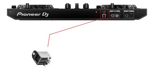 Pioneer Ddj-rb Ddjrb Ficha Conector Hembra Usb Original El De La Imagen - 2