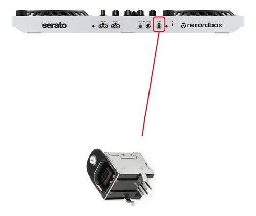 Pioneer Ddj-flx6w Ficha Conector Hembra Usb Original El De La Imagen - 2